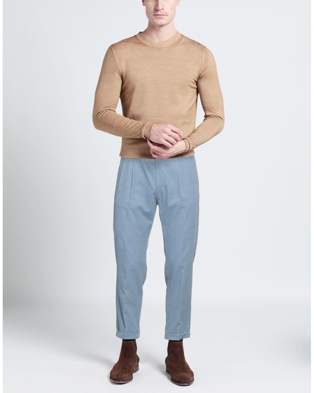 Windsor. Blue Light Pants Cotton for men