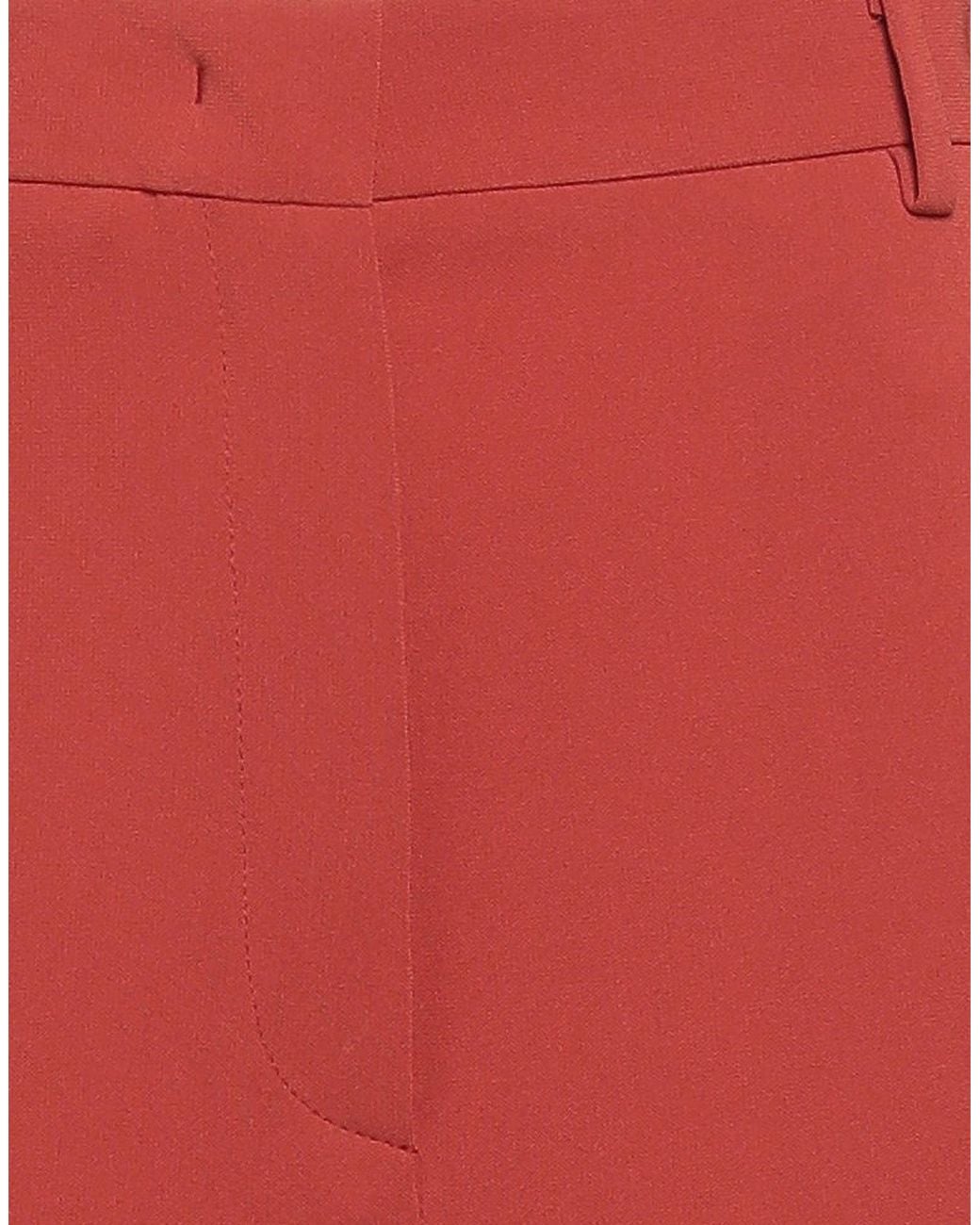 Alberto Biani Red Pants Triacetate, Polyester