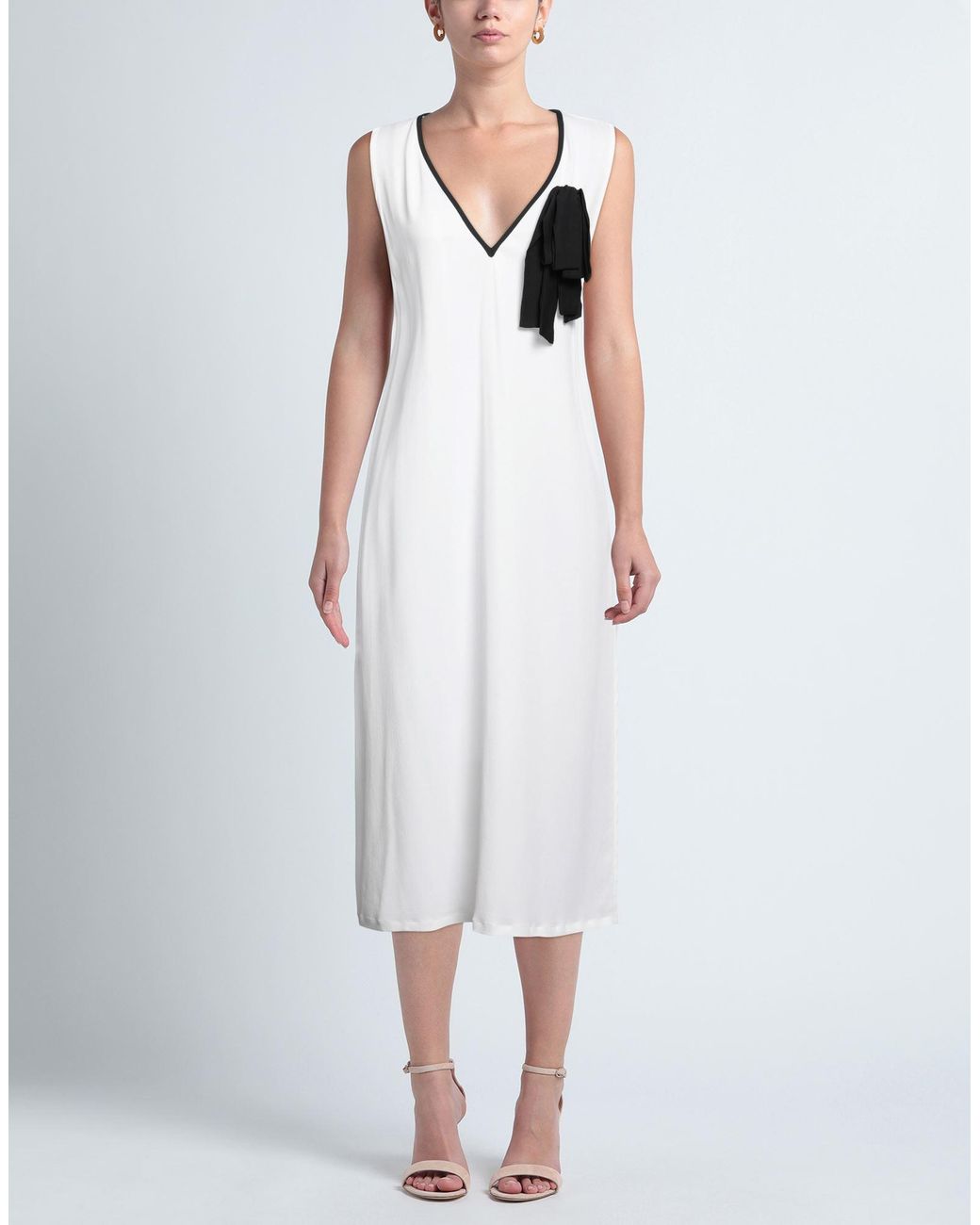 Fabiana Filippi White Midi Dress