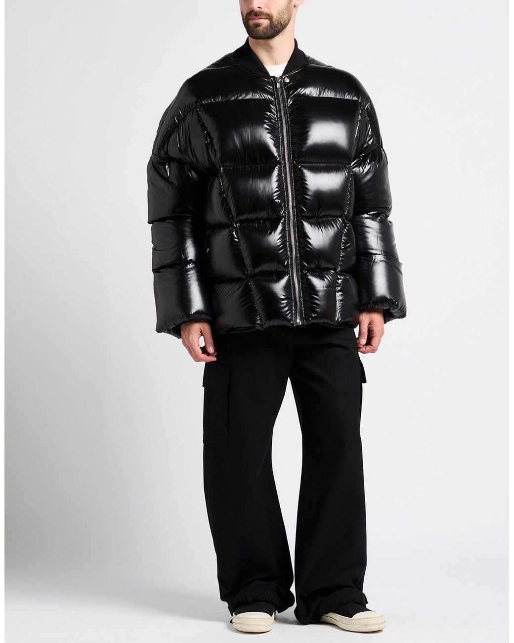 Rick Owens Black Puffer Polyamide for men