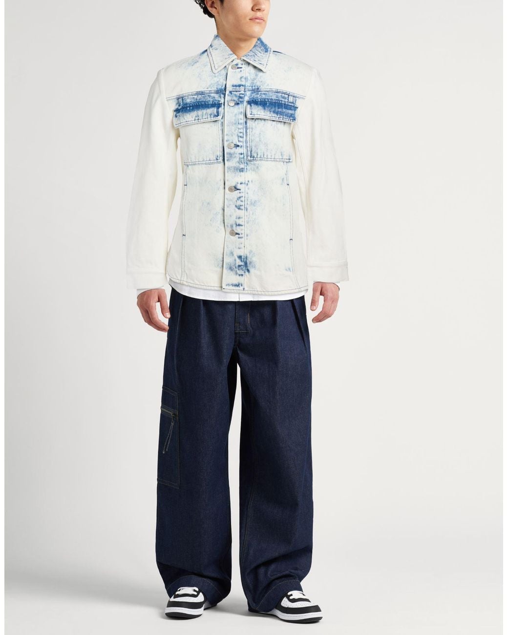 Dries Van Noten Blue Denim Outerwear Cotton for men