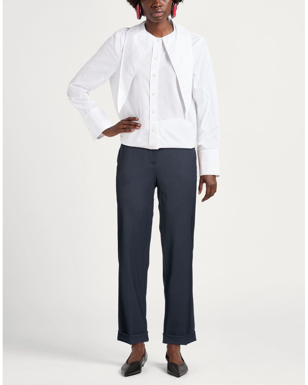 P.A.R.O.S.H. Blue Pants Virgin Wool, Elastane