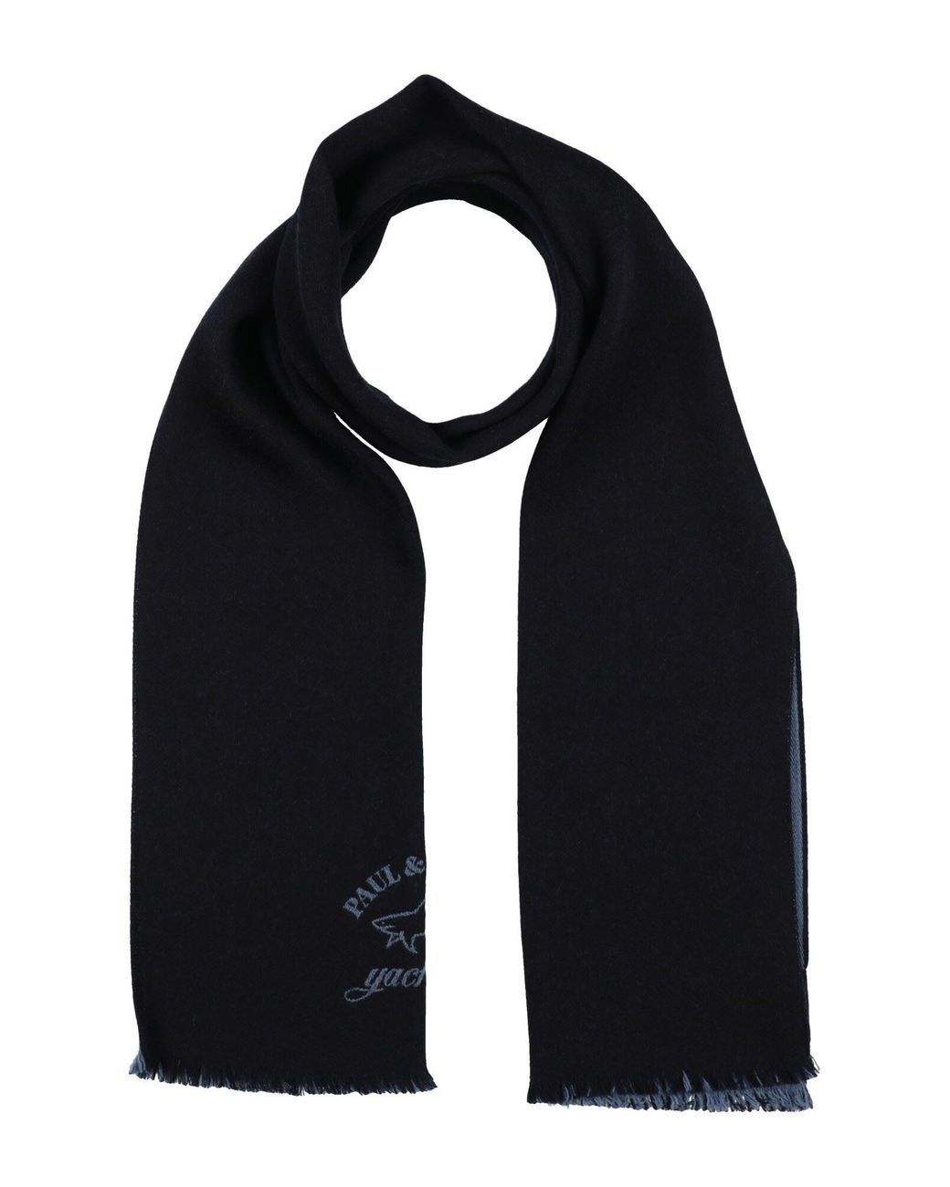 Paul & Shark Black Scarf Wool for men