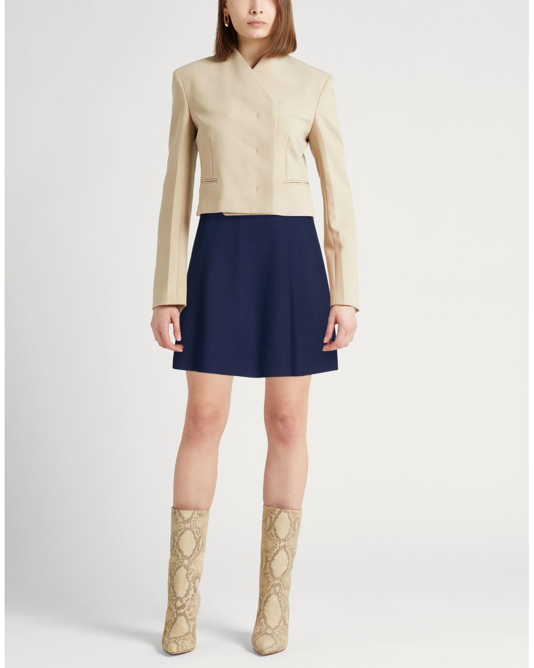 Mini-Jupe Theory en coloris Blue