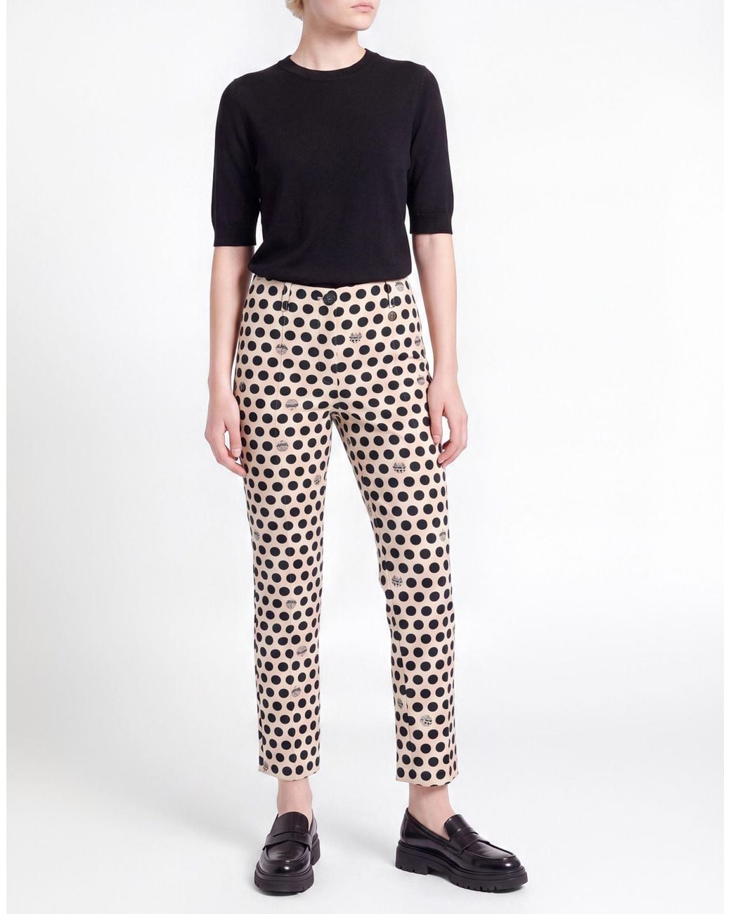 Marc Cain White Pants Polyamide, Elastane