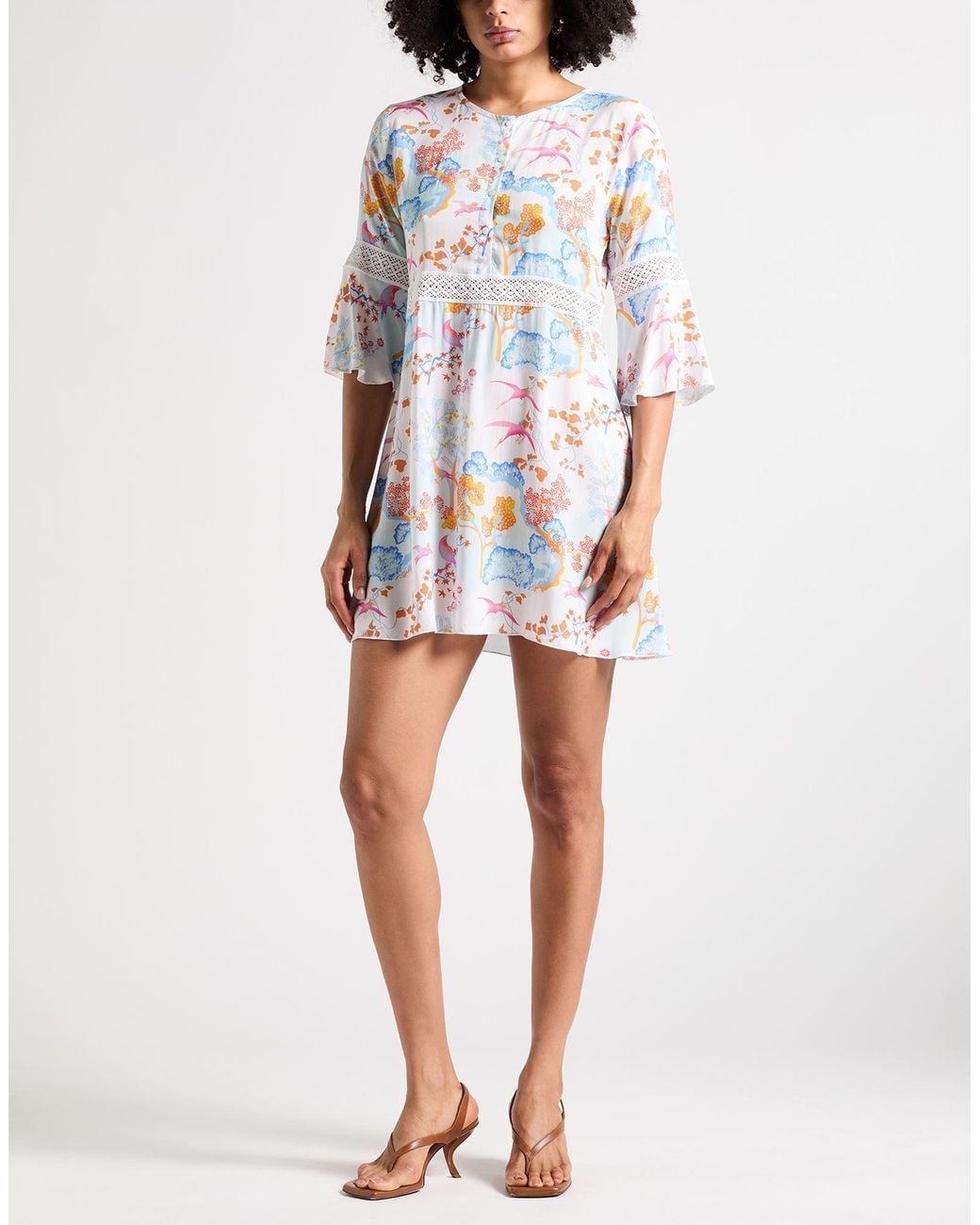 Vilebrequin White Mini Dress Recycled Viscose