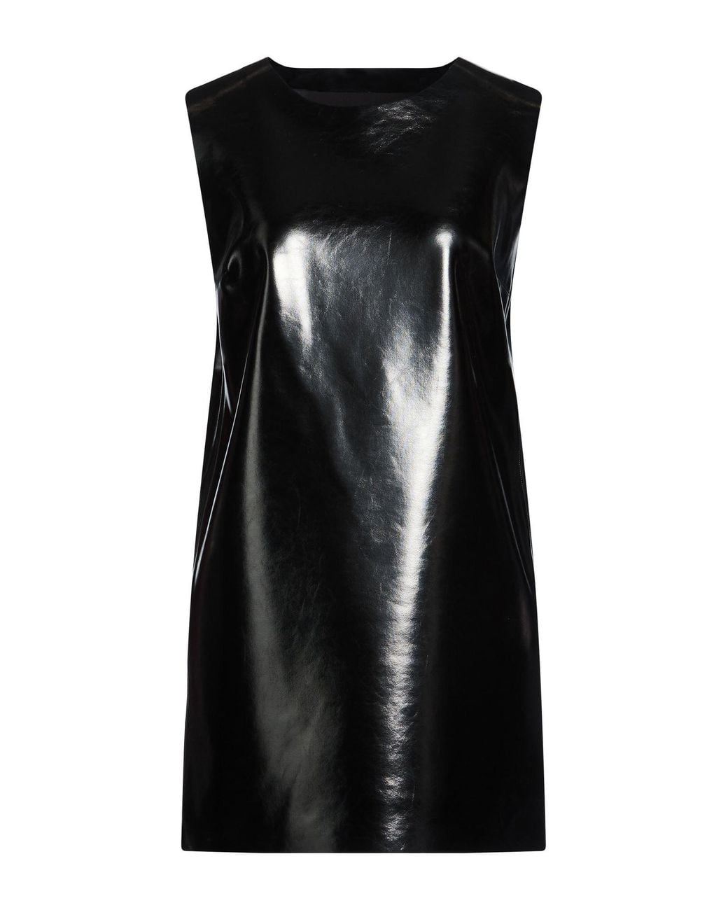 Norma Kamali Black Mini Dress Polyurethane, Polyester, Elastane