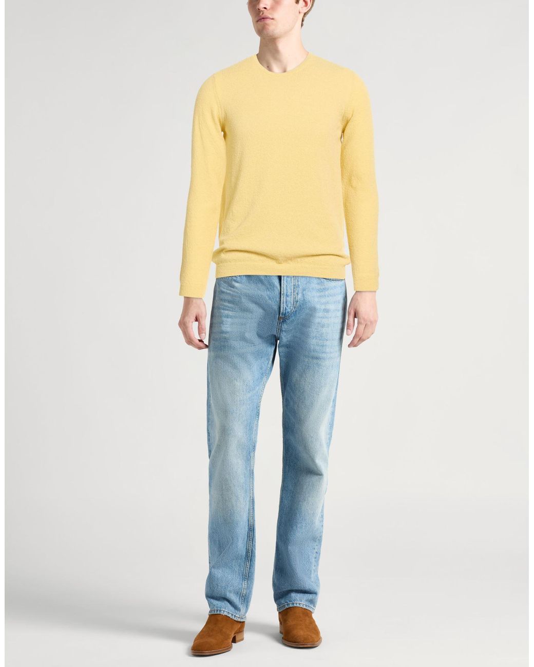 Pullover Roberto Collina de hombre de color Yellow