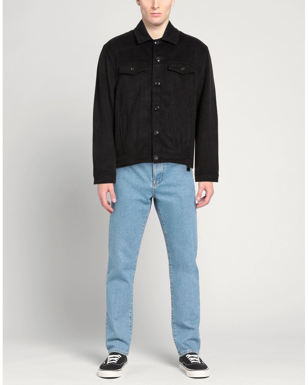 Sun 68 Black Jacket for men
