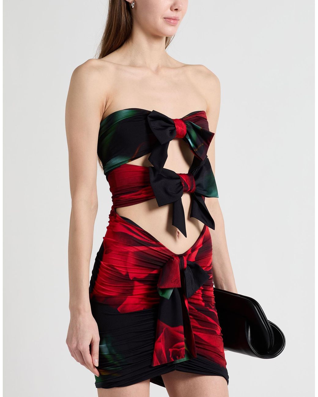 Alexandre Vauthier Red Mini Dress Viscose, Elastane