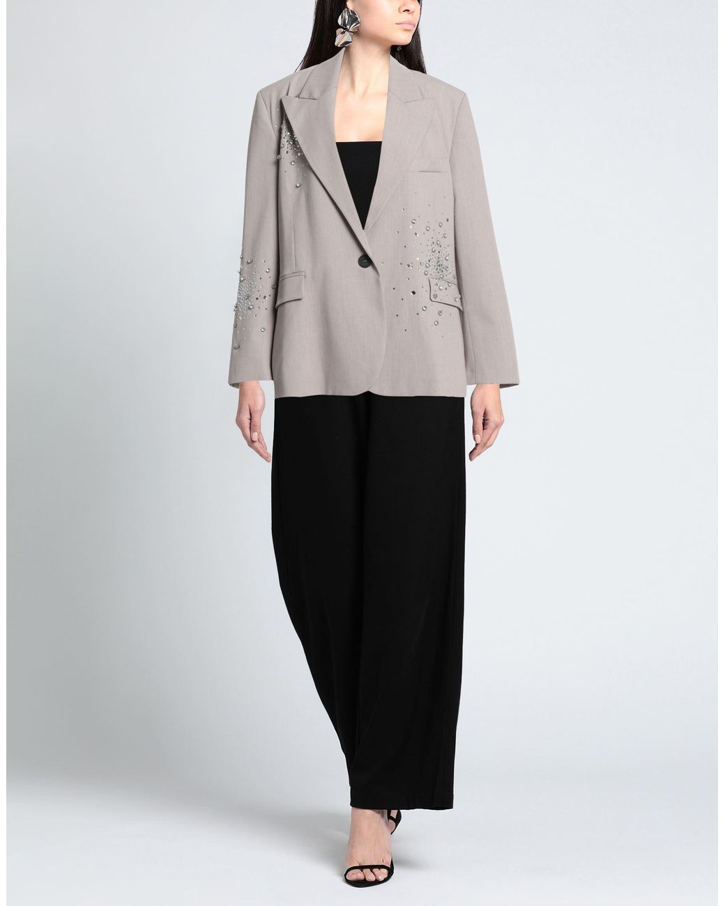 DES_PHEMMES Gray Blazer