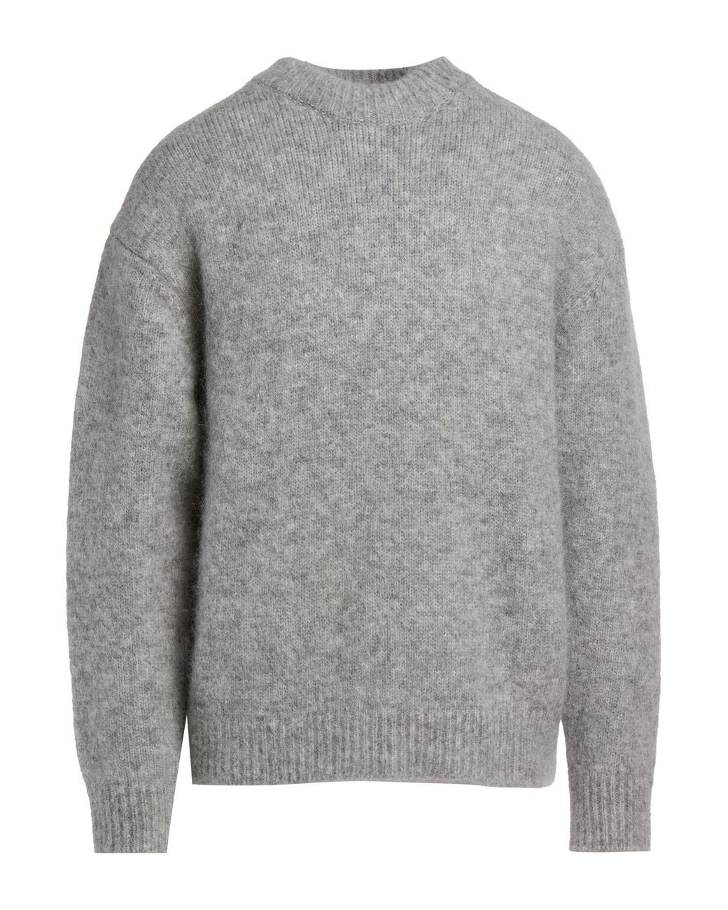 Amomento Gray Sweater Wool, Mohair Wool, Nylon, Polyester for men
