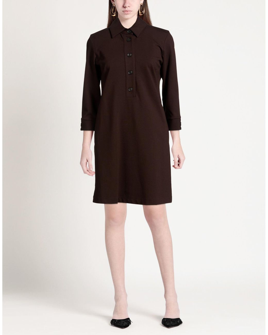 Camicettasnob Brown Mini Dress