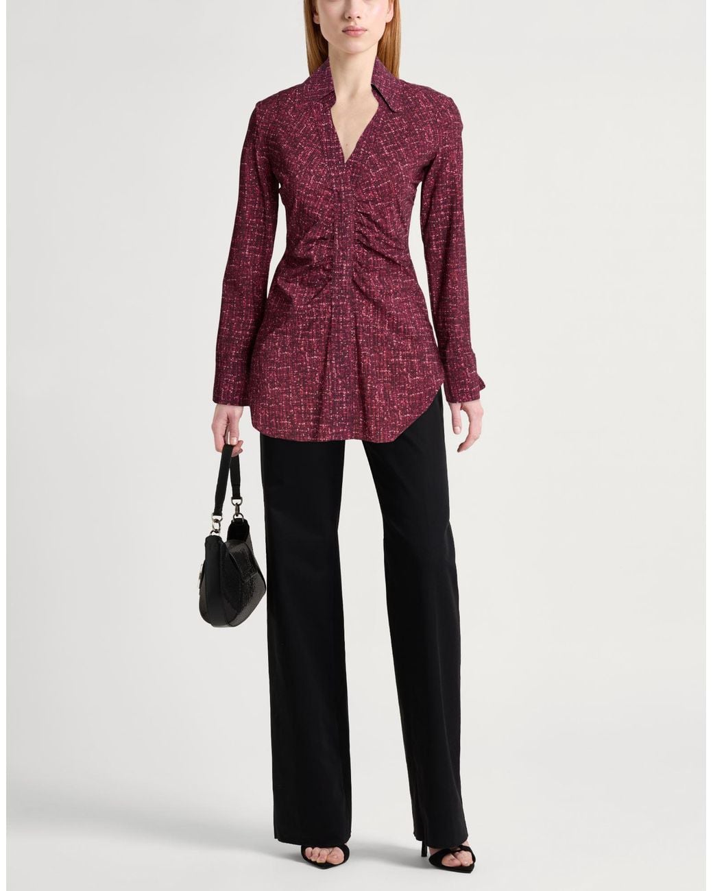 La Petite Robe Di Chiara Boni Purple Top Polyamide, Elastane