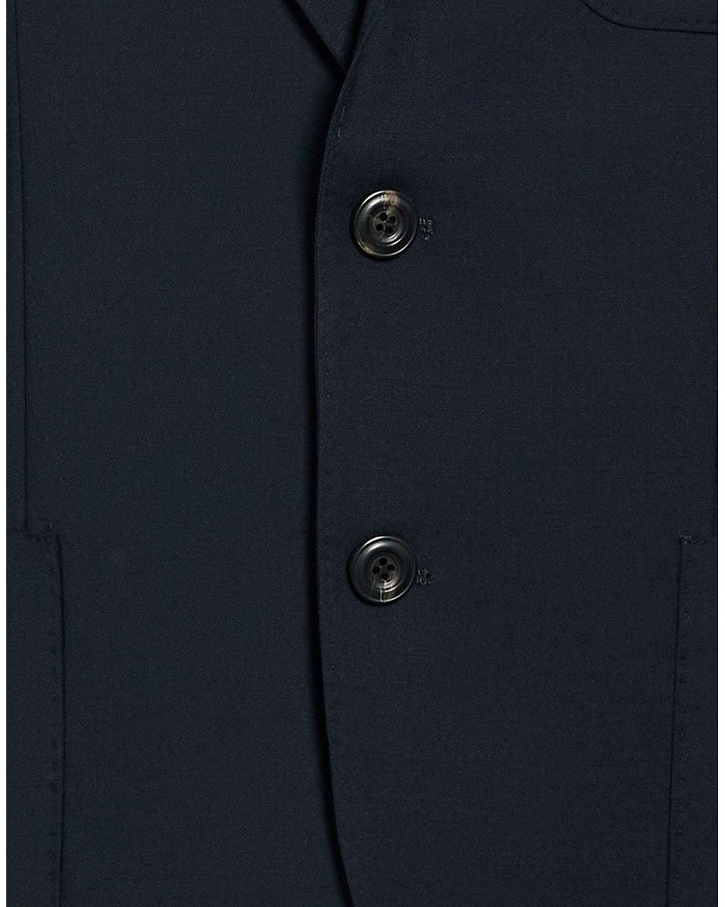Messagerie Blue Midnight Blazer Polyester, Wool, Elastane for men