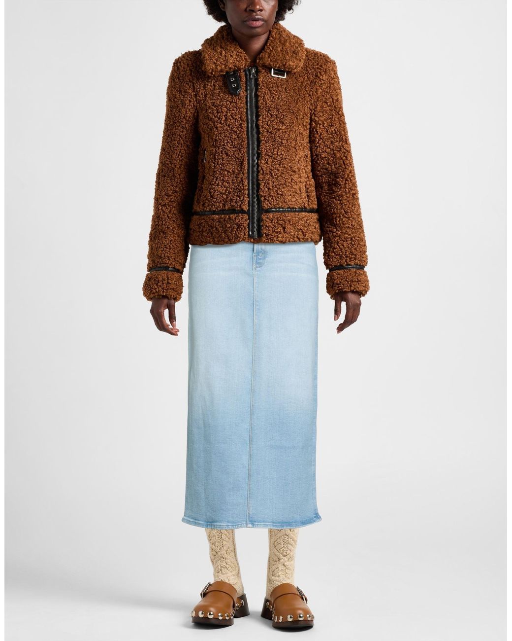 Mother Blue Denim Skirt