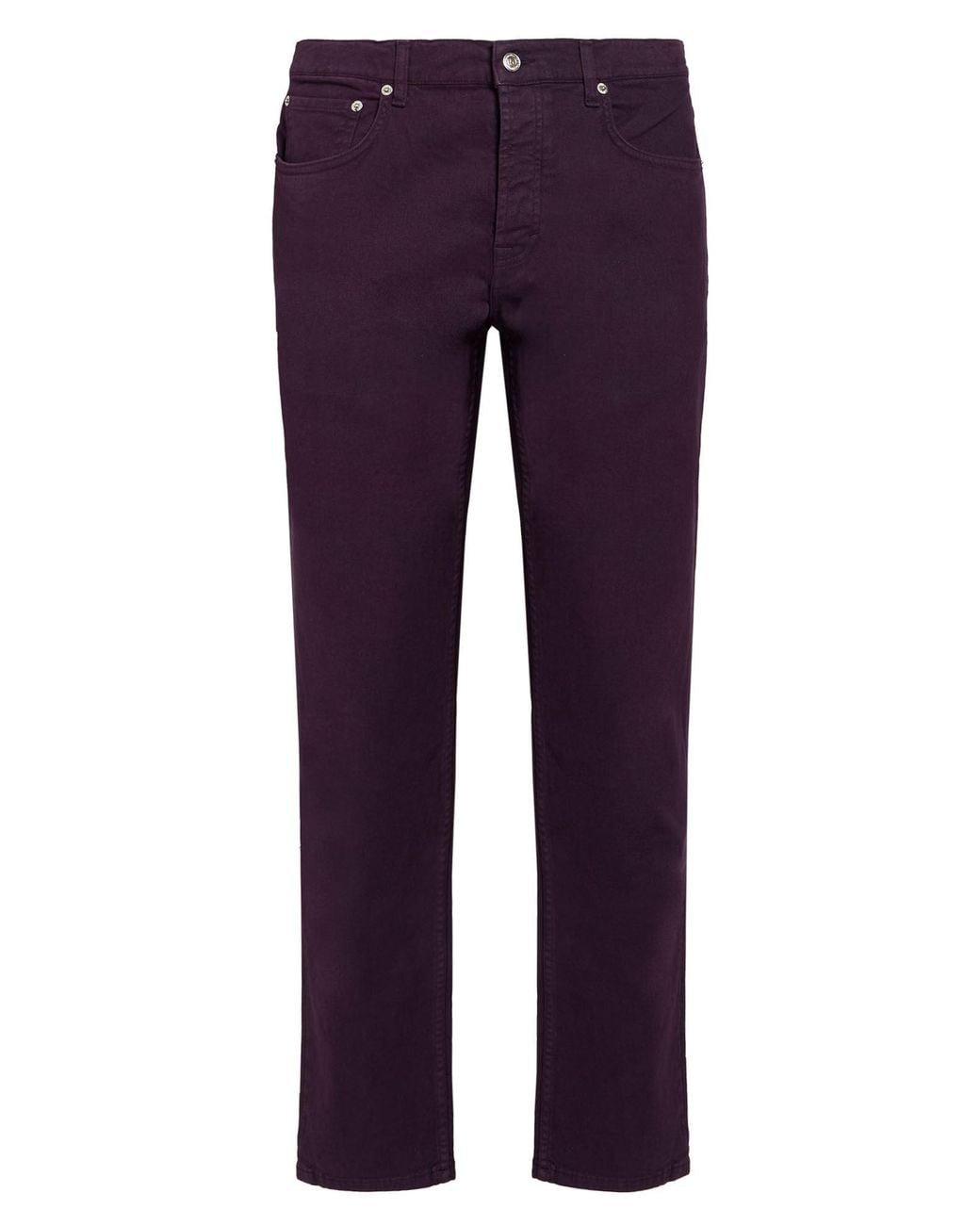 Department 5 Purple Pants Cotton, Elastane for men