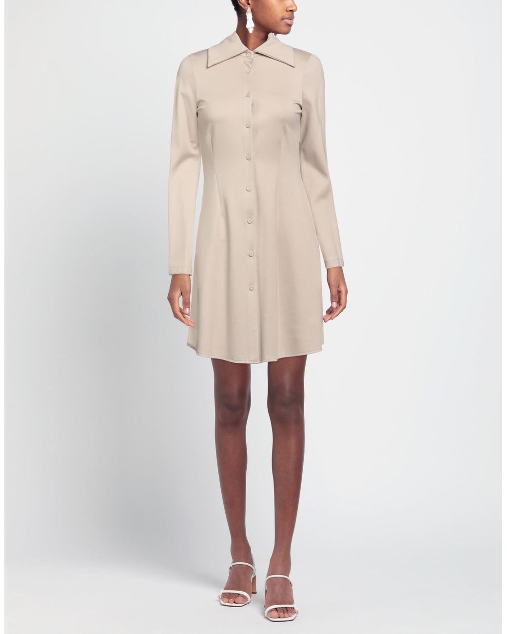 Haveone Natural Mini Dress