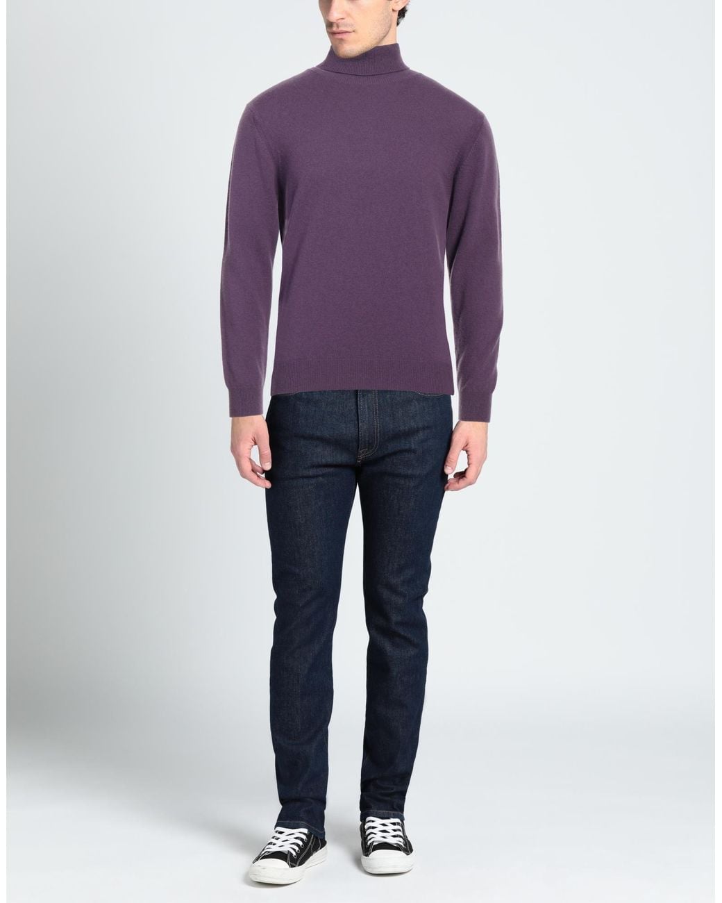 Diktat Purple Turtleneck for men