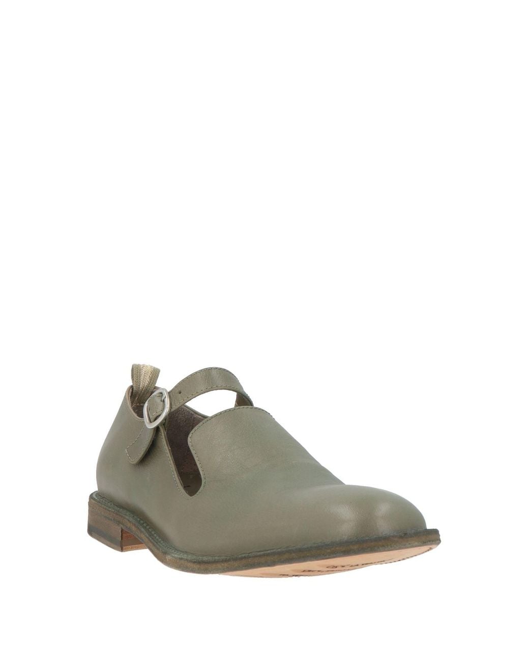 Officine Creative Green Military Loafers Leather