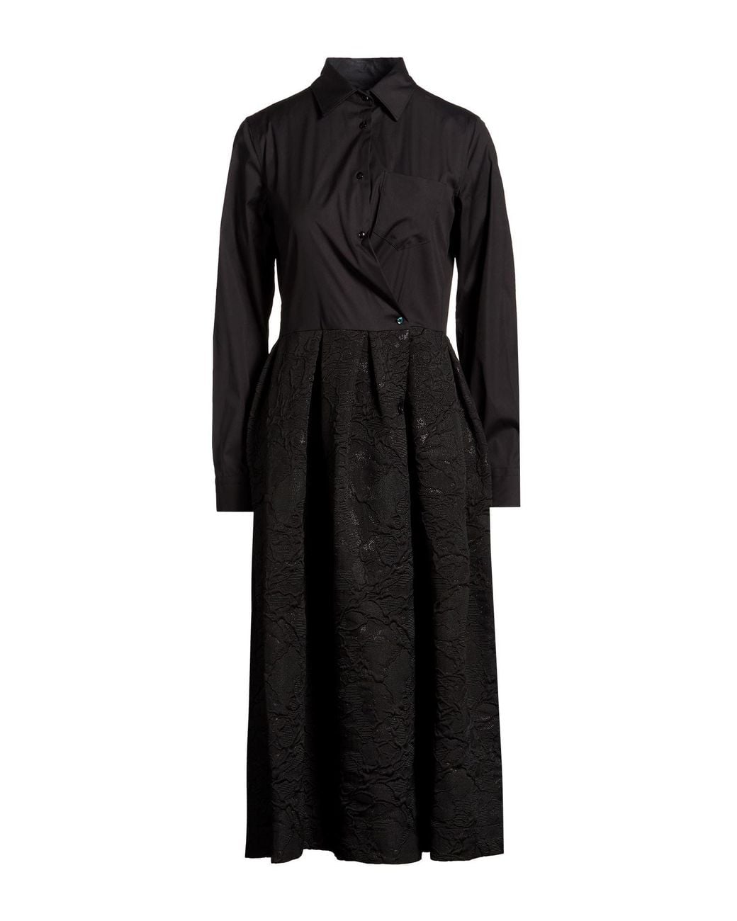 Sara Roka Black Midi Dress
