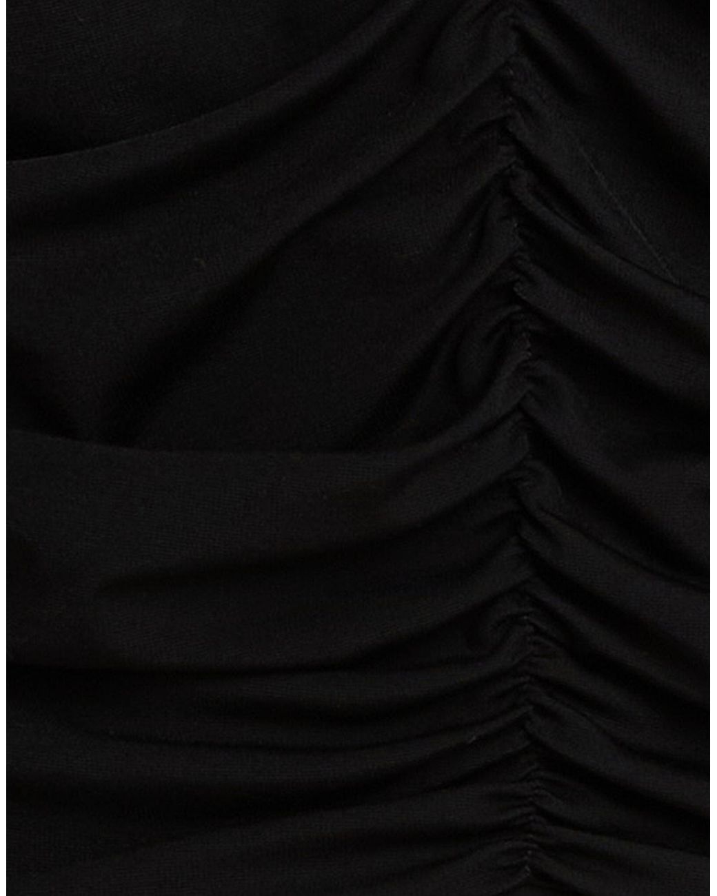 Akep Black T-Shirt Rayon, Nylon, Elastane