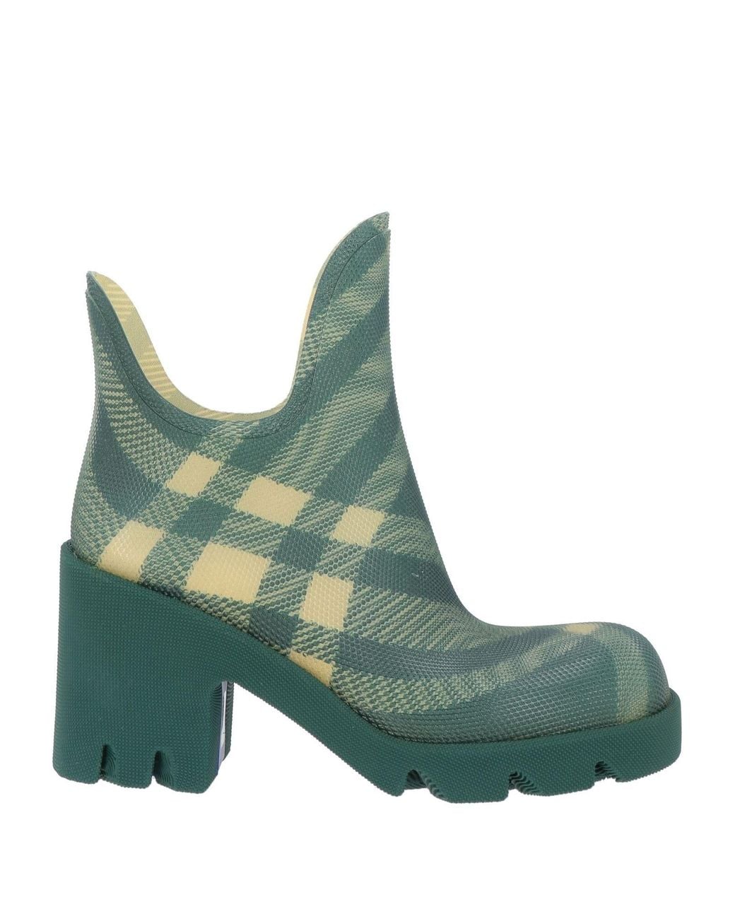 Burberry Green Ankle Boots Rubber