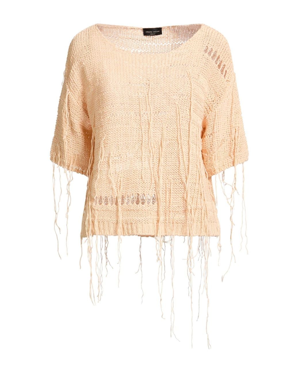 Pullover Roberto Collina en coloris Natural
