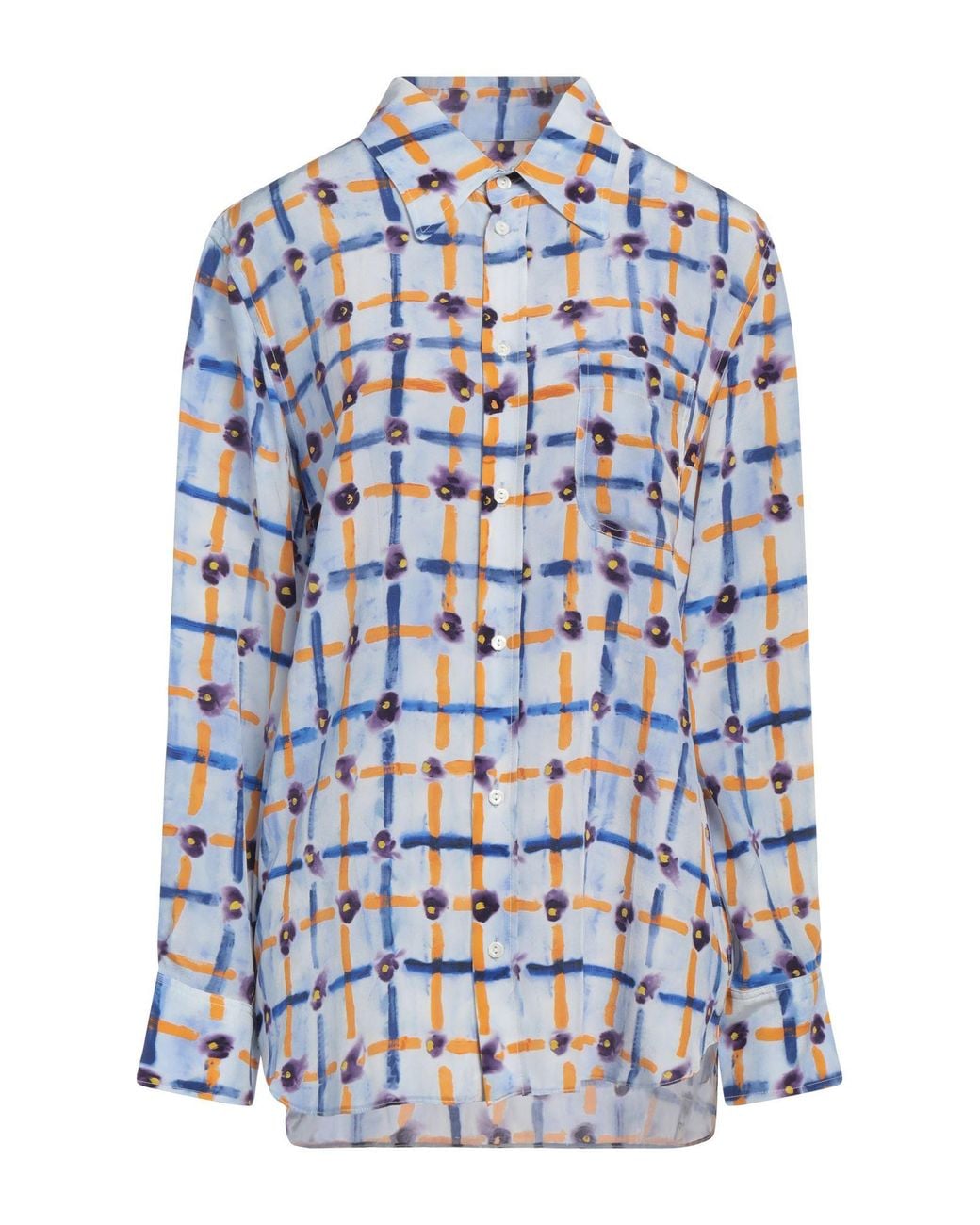 Marni Blue Shirt Silk