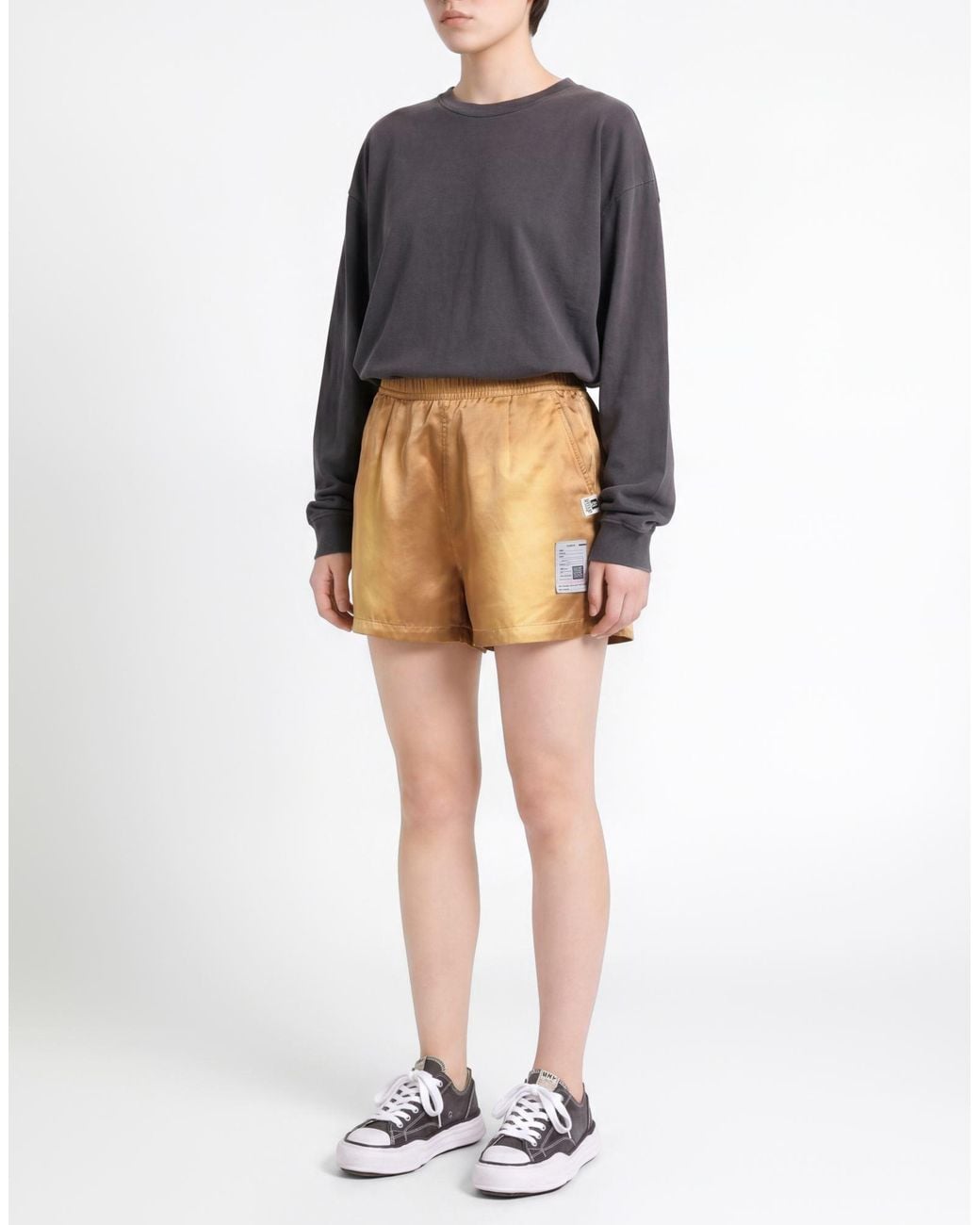 Maison Mihara Yasuhiro Natural Shorts & Bermuda Shorts Cotton, Rayon