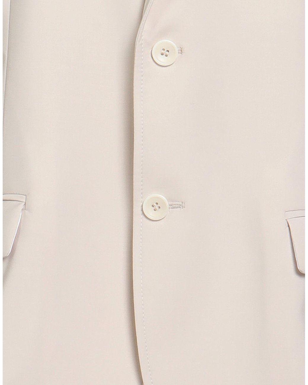 Daniele Alessandrini Natural Blazer Polyester, Viscose, Elastane for men