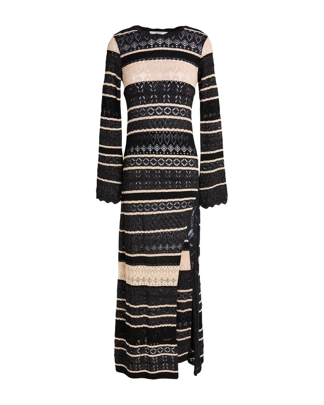 Akep Black Maxi Dress Viscose, Polyester