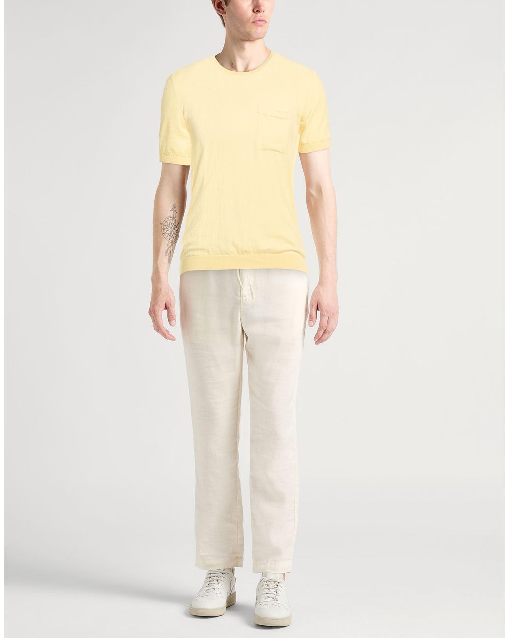 Roberto Collina Yellow Sweaters for men