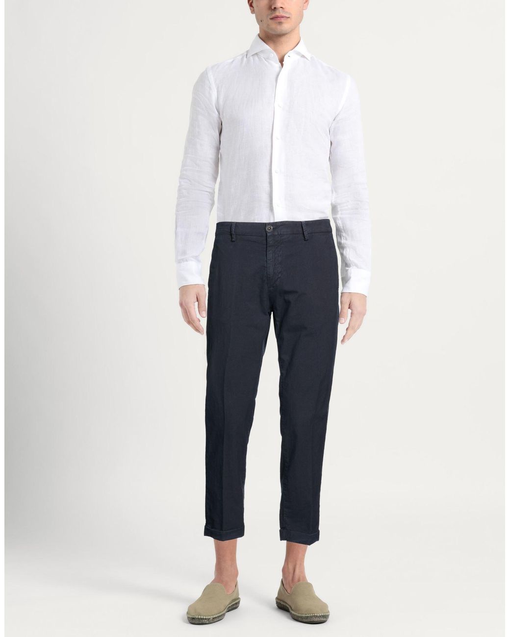 Liu Jo Blue Pants Cotton, Elastane for men