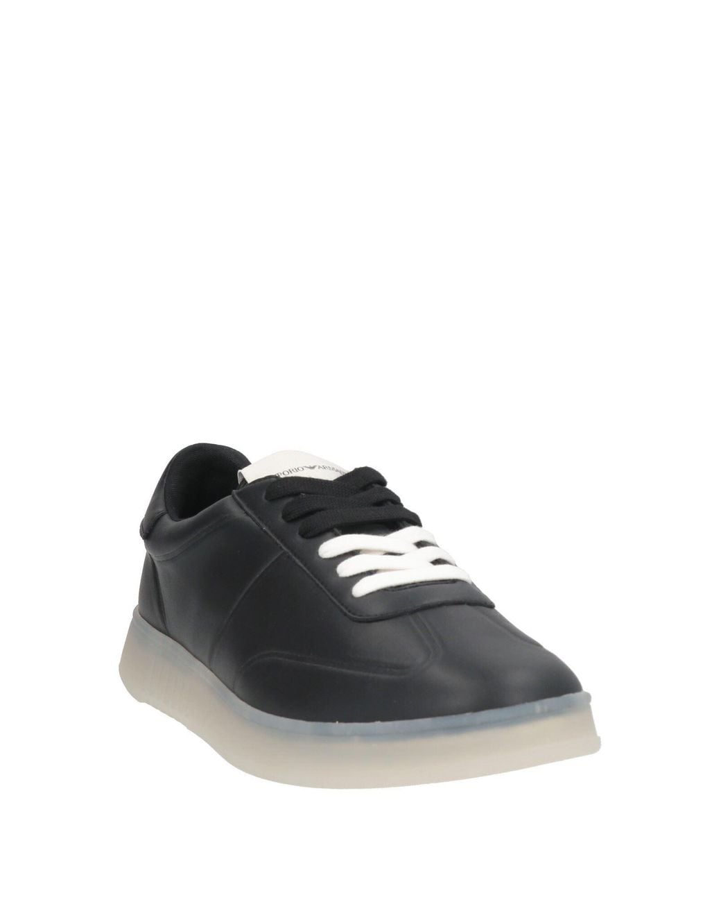 Emporio Armani Black Sneakers Leather for men
