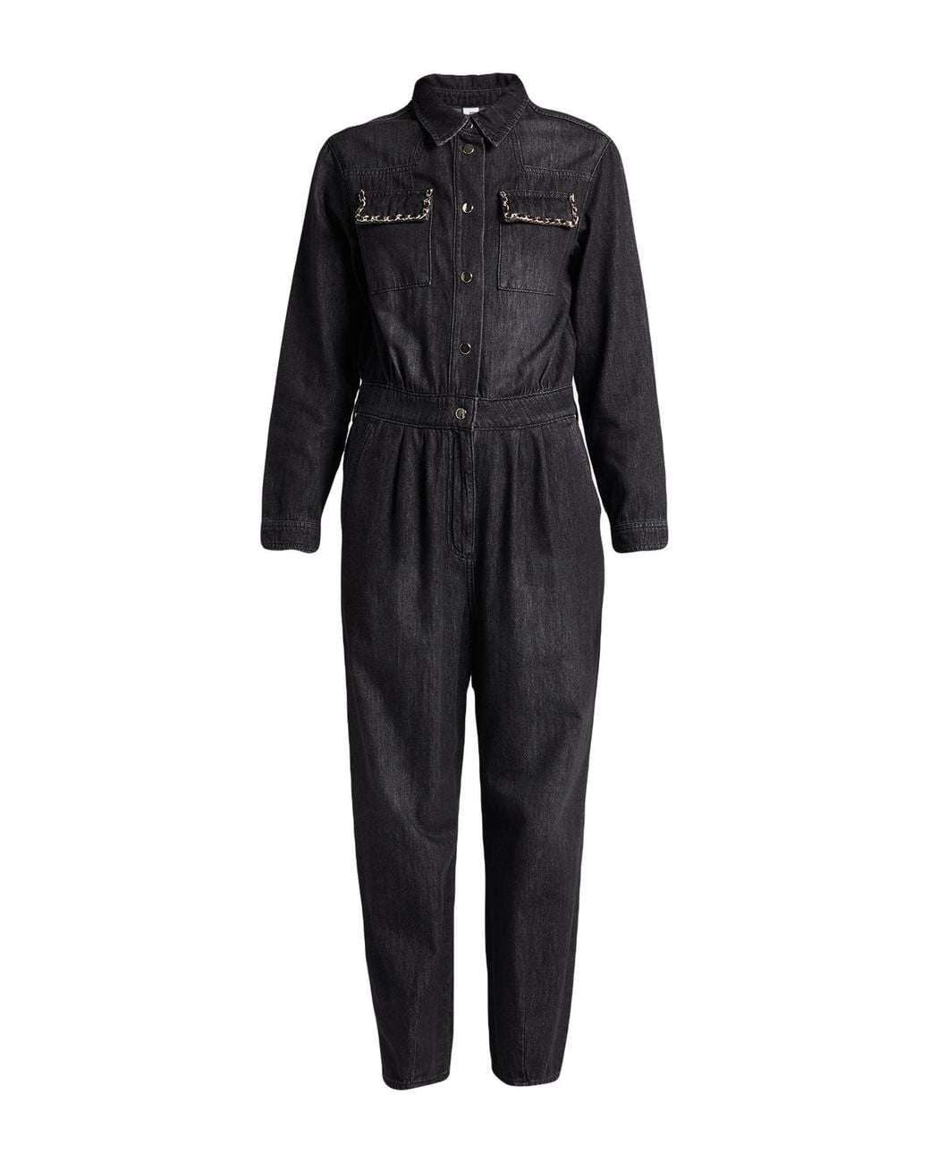 Liu Jo Black Jumpsuit Cotton