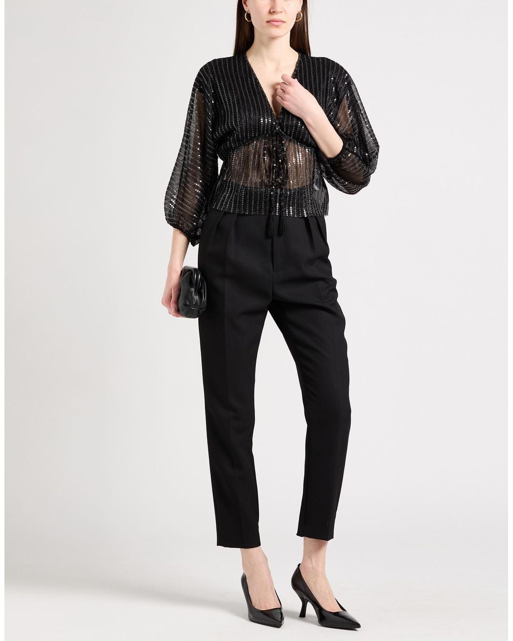Top Kaos de color Black