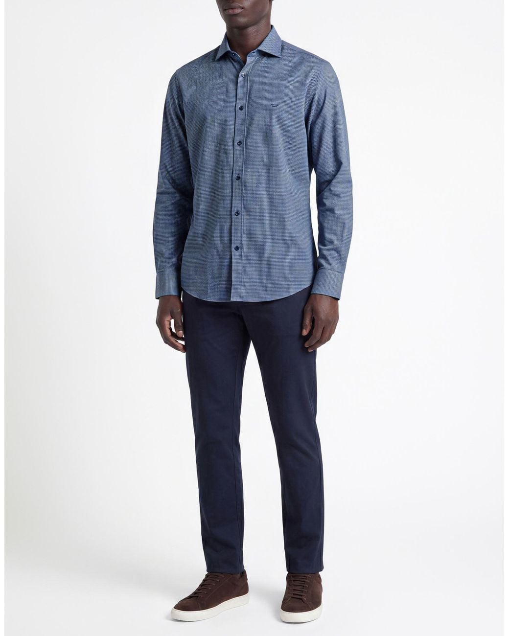 Paul & Shark Blue Shirt Cotton for men