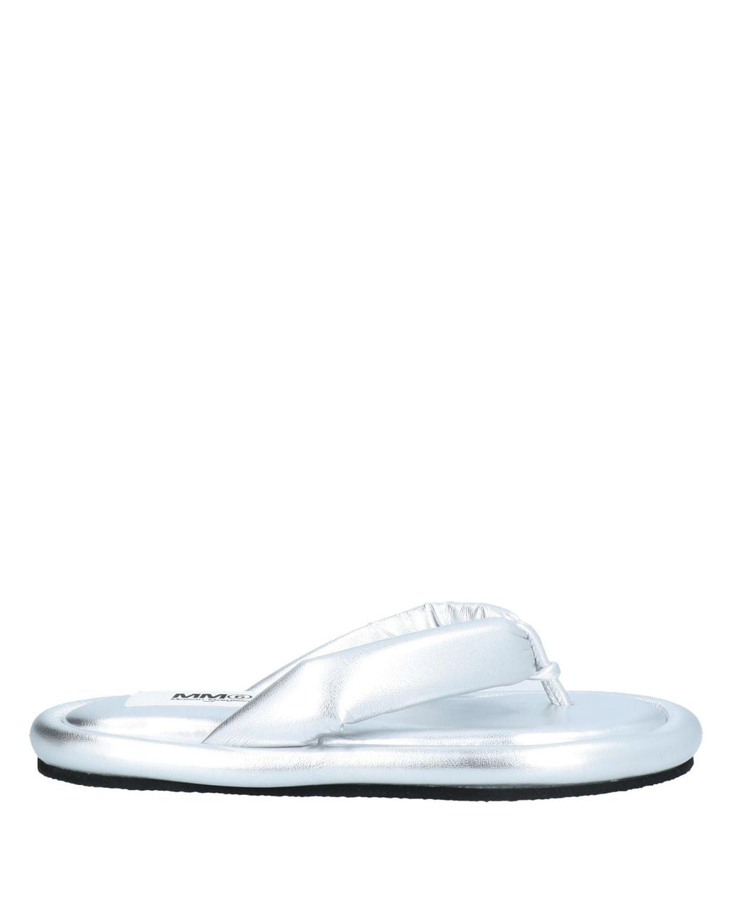 MM6 by Maison Margiela White Thong Sandal