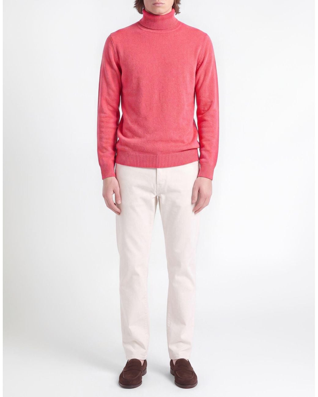 Fedeli Rollkragenpullover in Pink für Herren