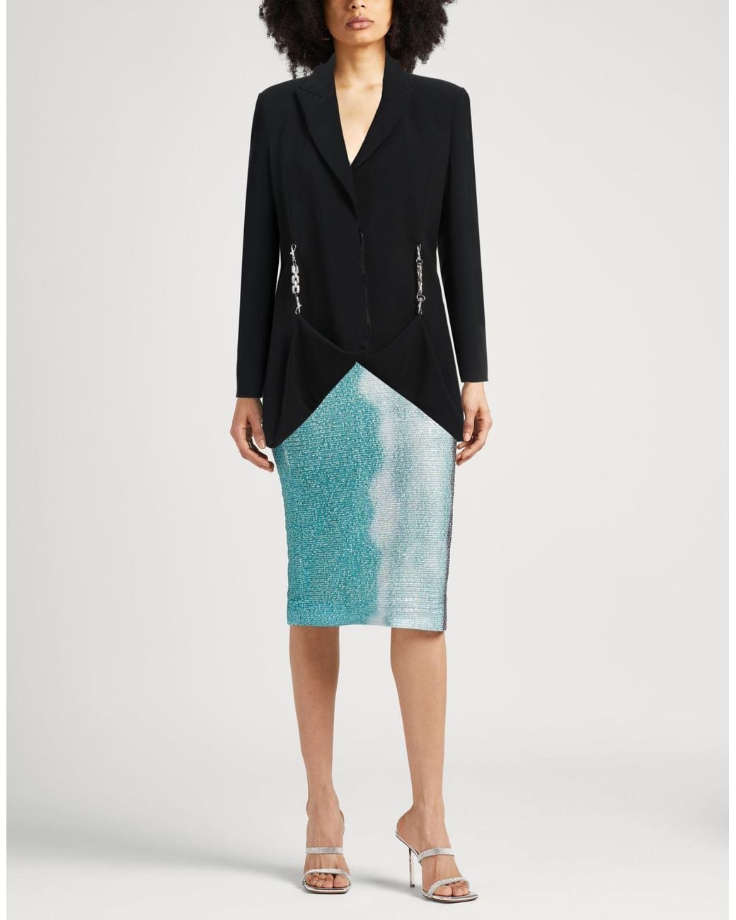 Christopher Kane Black Blazer Acetate, Viscose