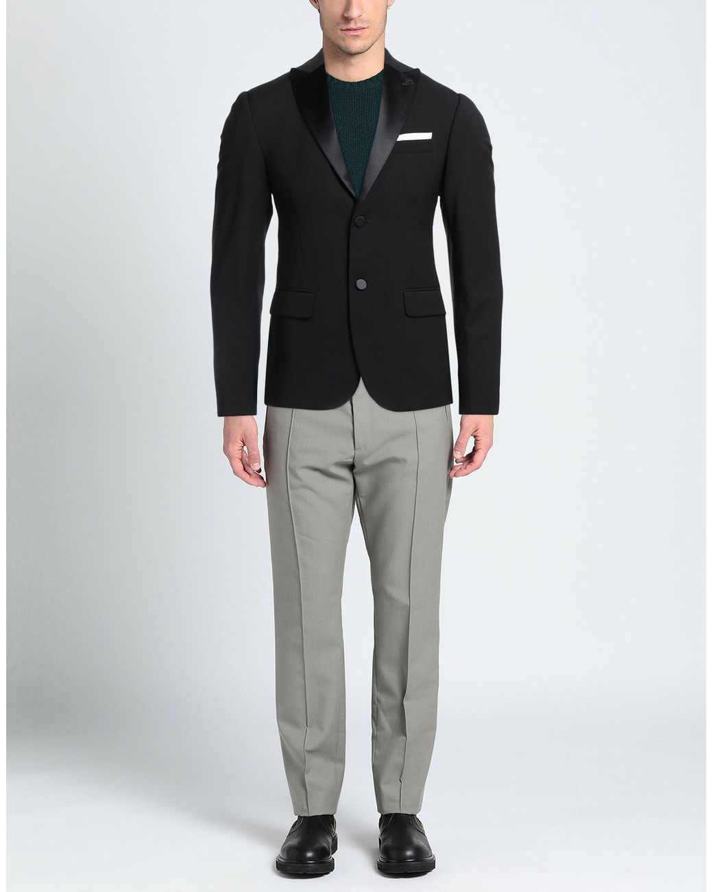 Daniele Alessandrini Black Blazer for men