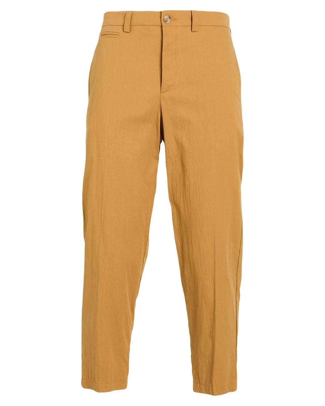 Paolo Pecora Orange Pants Cotton, Elastane for men