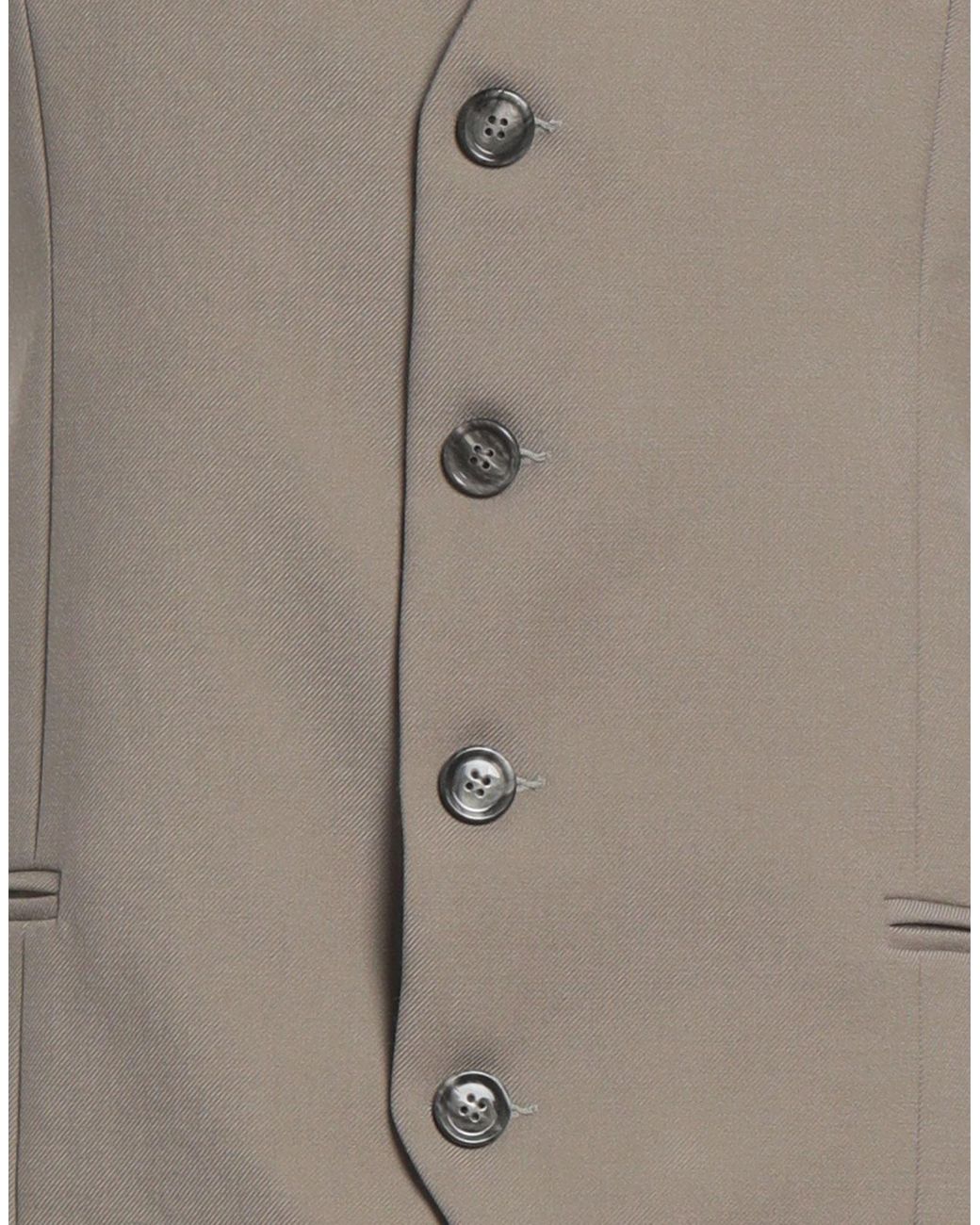 AMI Gray Tailored Vest Virgin Wool for men