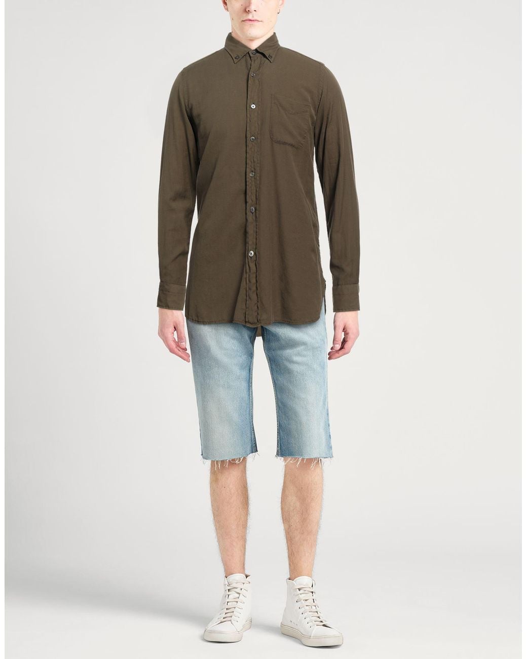 Camisa Tom Ford de hombre de color Green