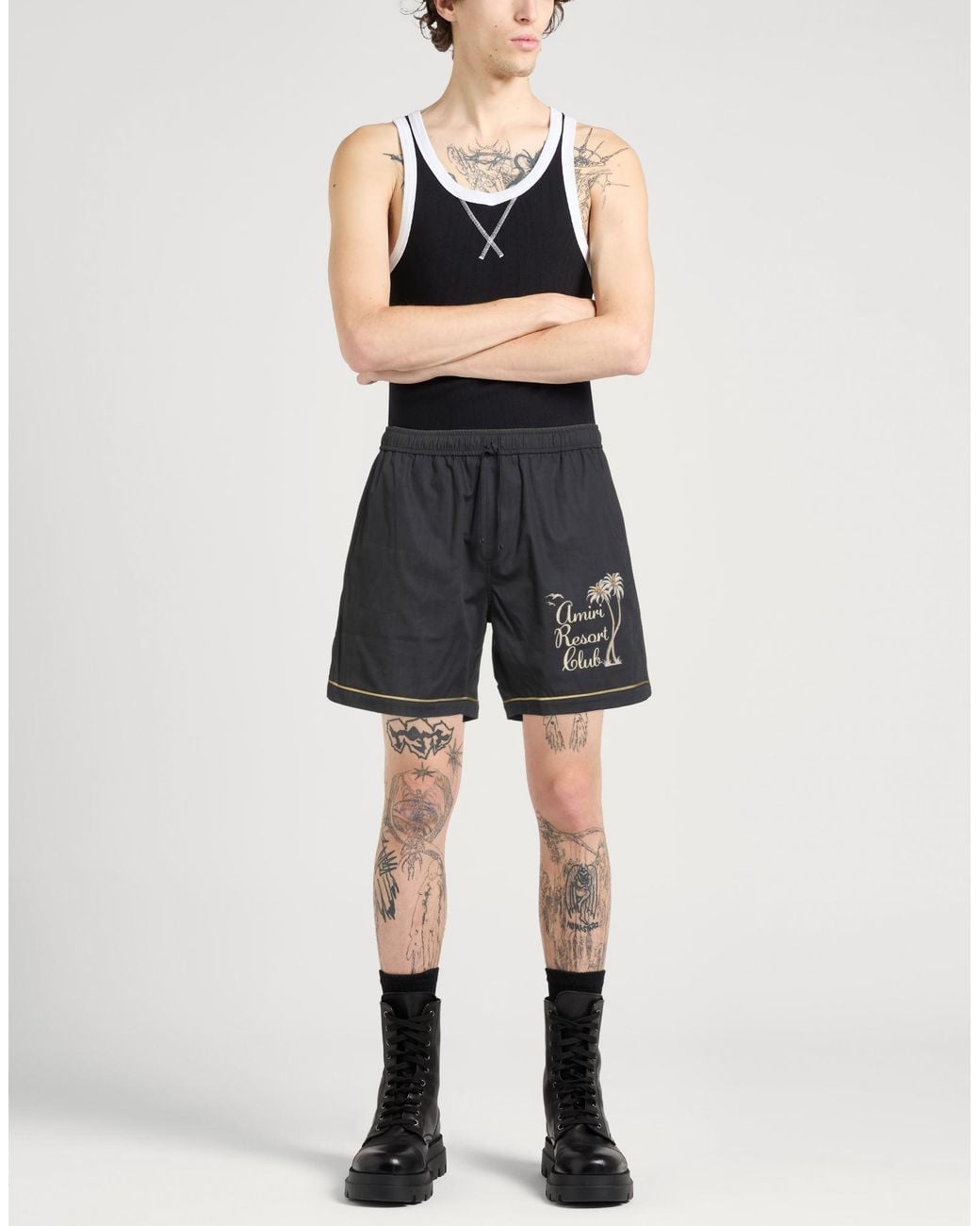 Amiri Gray Shorts & Bermuda Shorts Cotton for men
