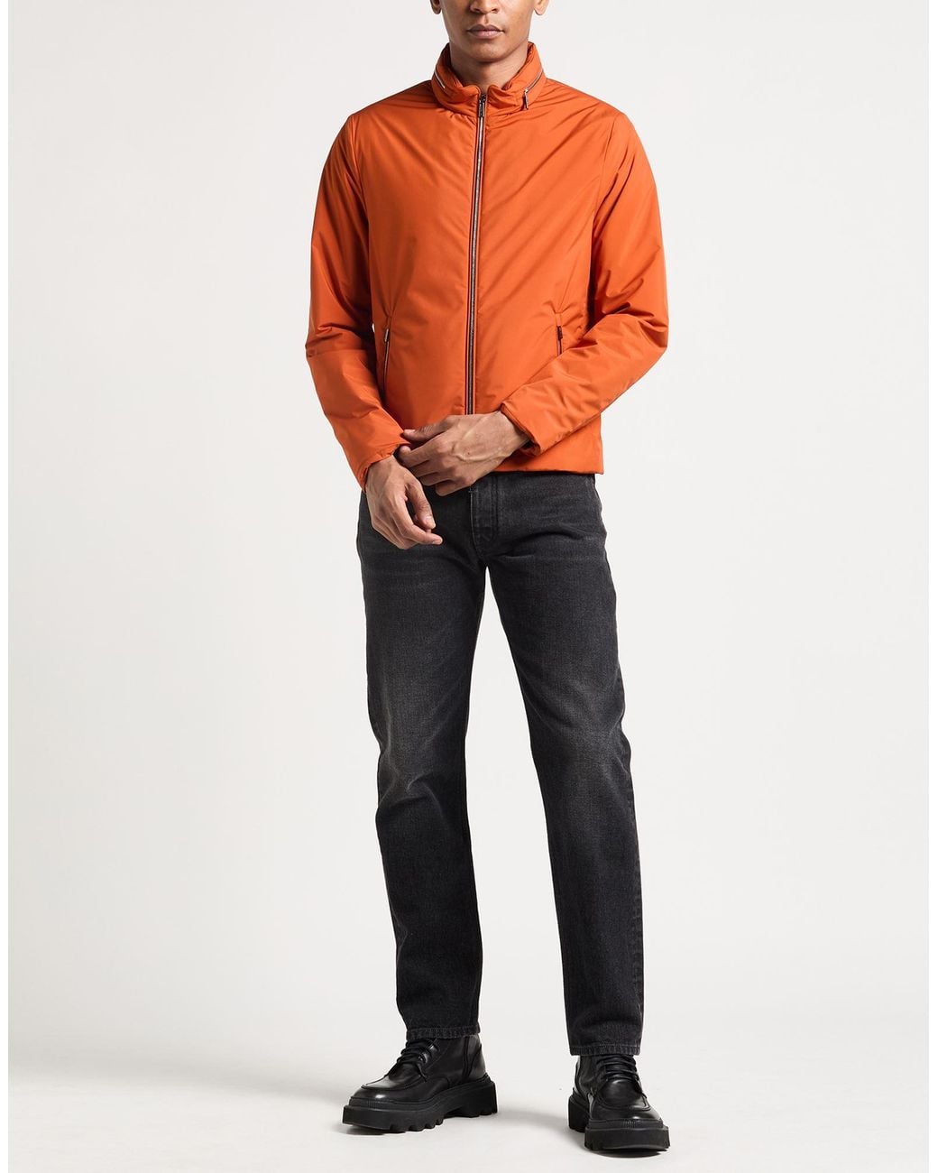 Moorer Orange Jacket Polyester for men