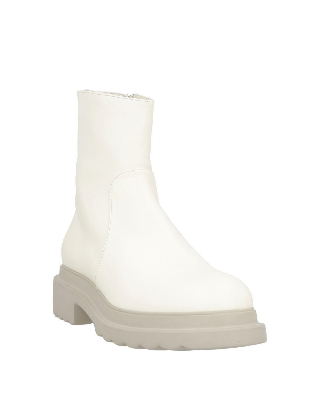 Pomme D'or White Ankle Boots