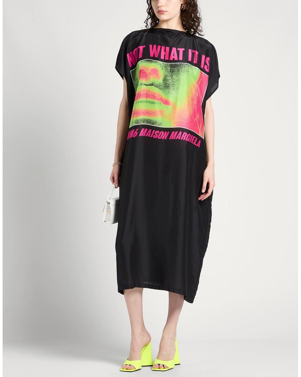 MM6 by Maison Margiela Black Midi Dress