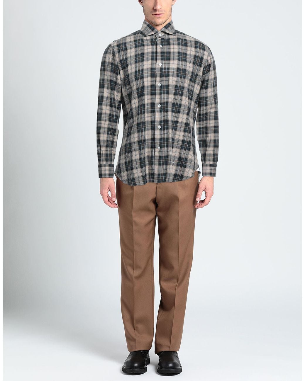 Barba Napoli Gray Shirt for men